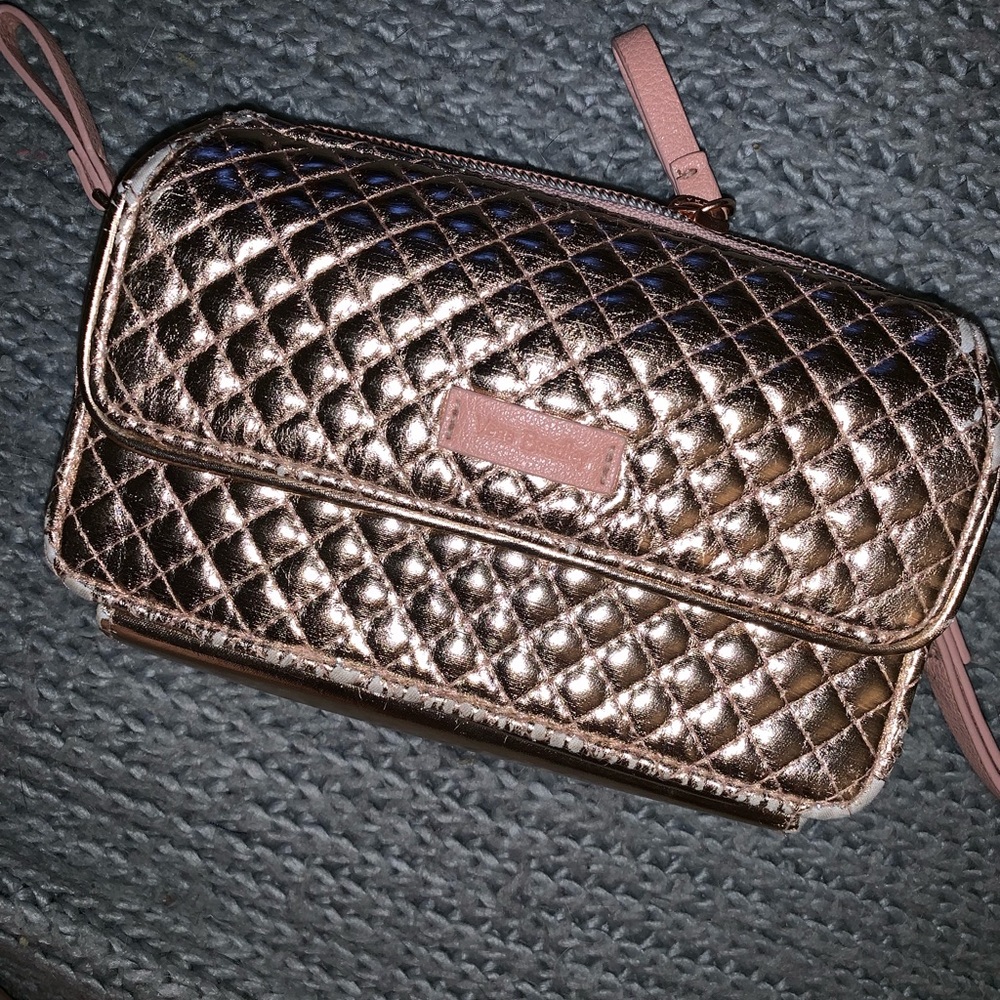 Metallic Rose gold Vera Bradley wallet